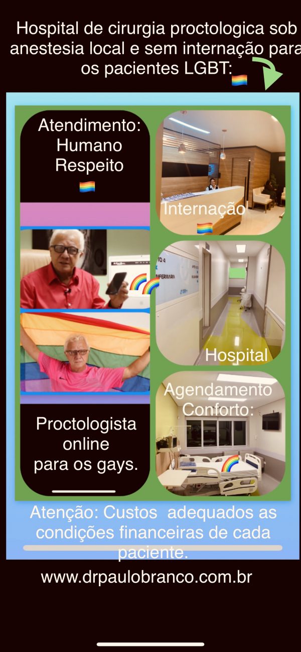 hospital de cirurgia proctologica para o gay em São Paulo